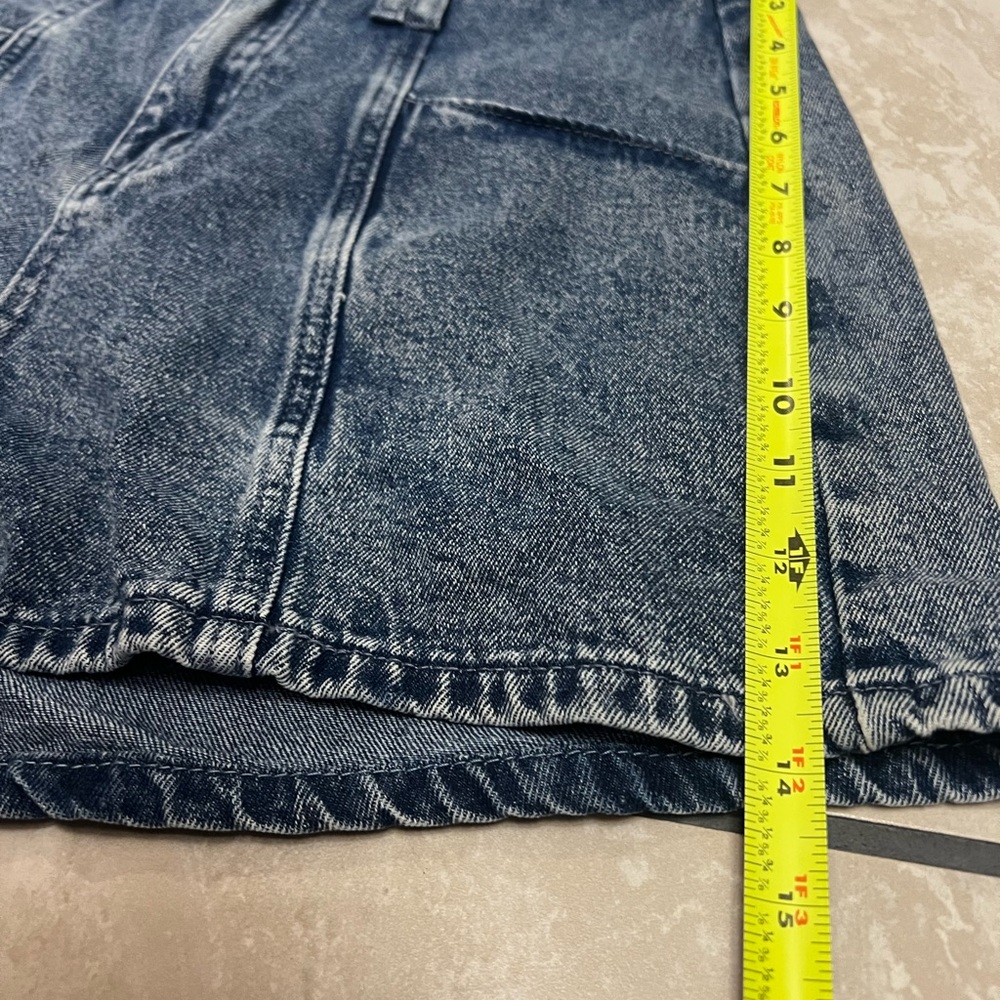 Mustard Seed High Waisted Paper Bag Denim Shorts W Large Front Pockets Size Med - Picture 8 of 14